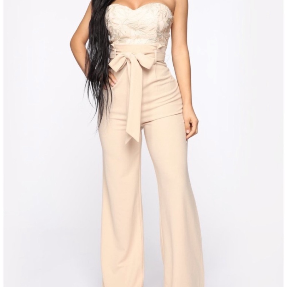 Beige jumpsuit